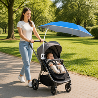 Parasol à pince avec col de cygne, design moderne, pour chaise de plage, table, poussette, jardin, hôtel, protection UV extérieure