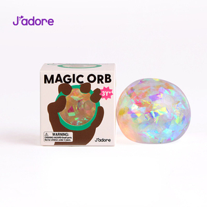 Balle anti-stress originale Jadore Squeezable Aurora Ball Series à rebond lent, non toxique, élastique, jouet sensoriel de décompression - Product Image 1