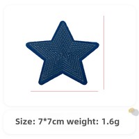 Nouveau Style coréen coloré étoile à cinq branches paillettes tissu Patch fabricant mignon brodé paillettes Applique perle réfléchissante