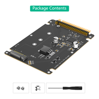Tarjeta Adaptadora TISHRIC MSATA Mini-SATA/M.2 NGFF Key B SATA SSD a IDE ATA de 44 Pines, Tarjeta Riser M2 MSATA a IDE de 2.5" JM20330