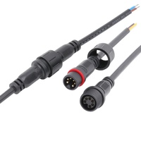 Système de contrôleur Led RGB Câble étanche Connecteur M16 Mâle Femelle Cuivre Plaqué Pin Connecteur IP65 LED Joint/Plug/Connecteur