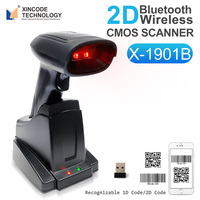 Lecteur de codes-barres rapide Xincode, scanner de codes QR 2D 1D, scanner de codes-barres portable filaire et sans fil