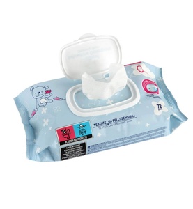 Soins de la peau sensible super humide Lingettes pour bébé organiques 99% pures <span class=keywords><strong>extra</strong></span> épaisses à l'aloès - Product Image 1