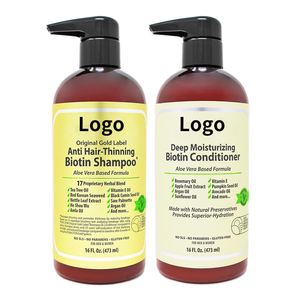 Set <span class=keywords><strong>de</strong></span> Champú y Acondicionador <span class=keywords><strong>con</strong></span> <span class=keywords><strong>Biotina</strong></span> OEM, Anticaída del Cabello, Hidratación Profunda, Cuidado Capilar a Base <span class=keywords><strong>de</strong></span> Hierbas y <span class=keywords><strong>Aloe</strong></span> <span class=keywords><strong>Vera</strong></span> - Product Image 2