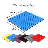Mousse acoustique en fibre de polyester écologique - Panneaux insonorisants autocollants pour cloisons de bureau, hôtels, salles d'enregistrement