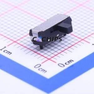 K3-1280S-K1 Slide Switch SMD Switch Single Pole Double Throw Rectangle Pin Header Gull Wing Type 9.1mm - Product Image 1
