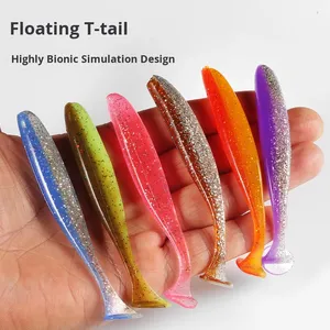 Esca Artificiale Morbida in PVC a Forma di Pesce con Coda a T Senza Ami per Pesca al Bass - Product Image 1