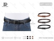 Cintura da Uomo 3,5 cm con Fibbia in Lega e Chiusura a Perno, Cinture Casual in Metallo - Product Image 1
