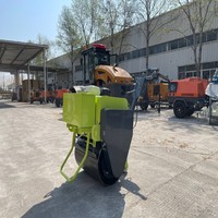 Compacteur vibrant à tambour unique portatif de 300 kg pour sol et asphalte