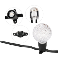 SHIJI vente en gros C7/C9 tête de balle numérique coquille rvb guirlande lumineuse LED lumières de noël permanentes décoratives DC5V/12V