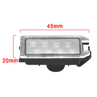 Luz de matrícula LED para Jeep Grand Cherokee 2014 2015-2020 Compass Patriot 2014-2017 Fiat 500 Dodge Viper Maserati Levante