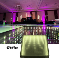 3d infinity mirror dmx night club rgb led dance floor dalles panneau de verre light up led dance floor magnetic for wedding
