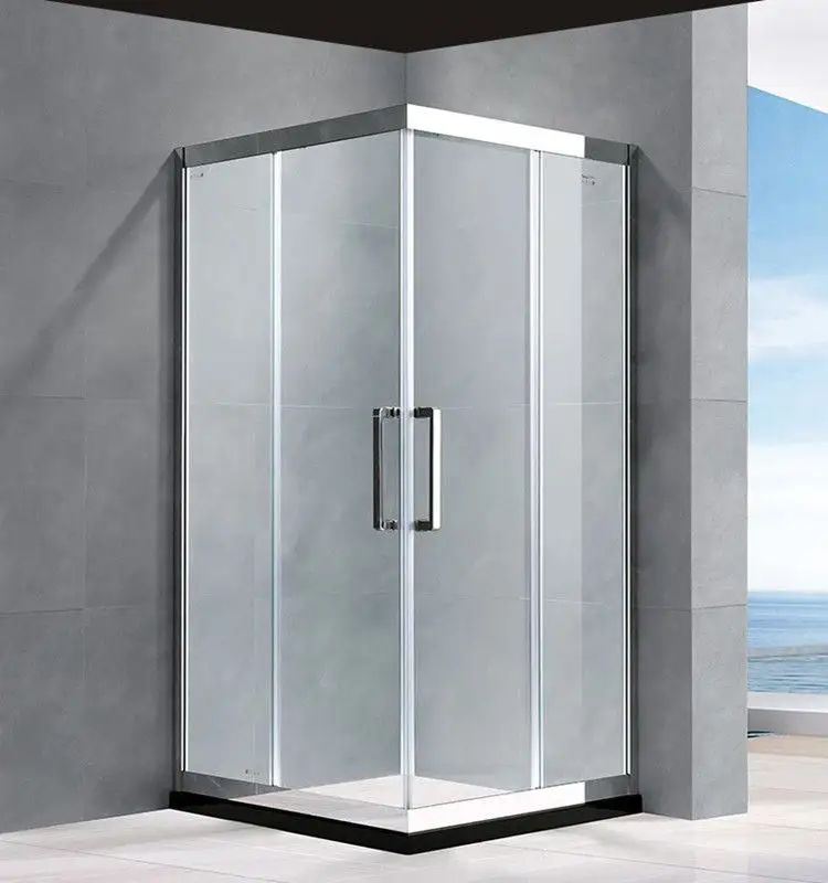 Комната для каюты, 2 панели, раздвижная небольшая цена, идеи для ванной комнаты из нержавеющей стали, стеклянная душевая дверь