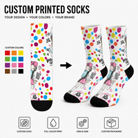 Chaussettes de sport personnalisées Mushafier OEM pour adultes - Chaussettes sans couture respirantes à séchage rapide absorbant la transpiration résistantes aux déchirures à impression numérique