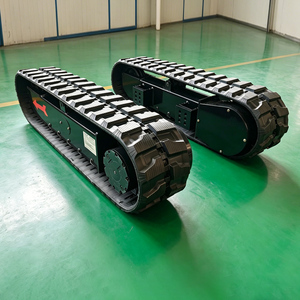 Système de train de roulement hydraulique sur chenilles, porte-chargeur compact sur chenilles tout-terrain, base électrique, conception modulaire, certifié CE, vente en gros - Product Image 1