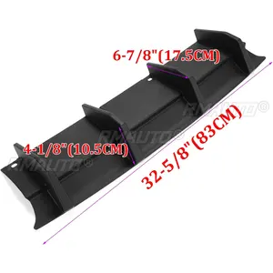 Difusor de Parachoques Trasero para Dodge Challenger GT SXT Plus 2015-2023, Alerón Tipo Aleta de Tiburón, Estilo Fibra de Carbono Negro Mate - Product Image 6