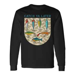 Catch Ya Later Fishing Lures Camo T-shirt à manches longues avec motif Southern Boy - Product Image 1