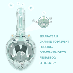Máscara de esnórquel para niños recién mejorada Máscara de esnórquel de cara completa de moda, amplio campo de visión. Dive Musk - Product Image 6