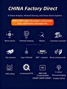 CUSTOM HD PTZ-Kamera mit Laser-RF, Nachtsicht, Gyroskop-Stabilisierung, IP66, Allwettertauglich, Taifun-Resistent Langstrecken-Tageskamera - Product Image 6