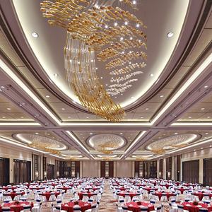 Luci a sospensione su misura luci Decorative appese lampadario in vetro Hotel banchetto sala ristorante negozio - Product Image 2