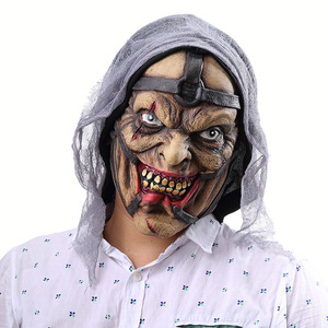 Maschera <span class=keywords><strong>Horror</strong></span> realistica in lattice spaventosa copertura per il viso di Halloween - Product Image 4