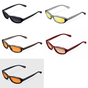 Occhiali da Sole Finewell Trendy con Montatura Ovale Piccola, Design <span class=keywords><strong>Y2k</strong></span>, Protezione UV400, Logo Personalizzato, Stile Retrò, per Uomo e Donna, Vendita all'Ingrosso - Product Image 3
