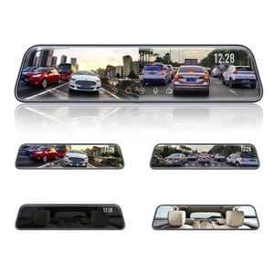 Hộp Đen Xe Hơi Ống Kính Kép Sony IMX415 Màn Hình Cảm Ứng 12 Inch Camera Hành Trình Xe Hơi 4K Trước Và Sau Với WIFI <span class=keywords><strong>GPS</strong></span> Gương Chiếu Hậu - Product Image 2