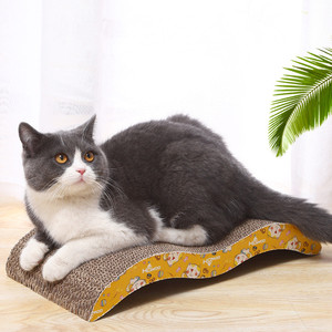 M-Shape Quality Corrugated Paper <strong>Cat</strong> Scratch Guards Pet Scratching Claw Scraper <strong>Cat</strong> Products <strong>Scratcher</strong> Pet Furniture+Free <strong>Catnip</strong> - Product Image 3