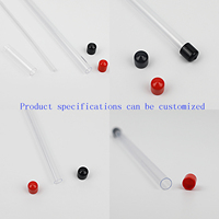Emballage en tube cylindrique en PVC, type stylo, tube en plastique/tubes transparents brillants