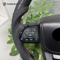 Volant en cuir et fibre de carbone de haute qualité pour Toyota LC200 LC300 Prado LC105 LC79 Hilux Corolla Camry N70 N80 Fortuner