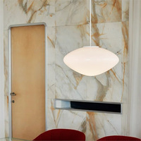 Nordische Dänische Moderne Kreative Restaurant-Thekenleuchte Designer Weiße Jade-Glas Opal Schlafzimmer Nachttischlampe