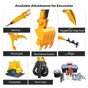 Mini-excavatrice domestique Hengwang HW08 avec godet, machines d'excavation - Product Image 4