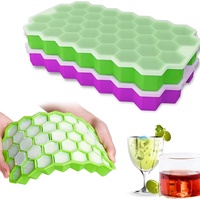 Moule à glaçons en silicone alvéolé UNIMOULD 37 grilles, moule en silicone pour fondant, moule 3D, plateau à glaçons en silicone