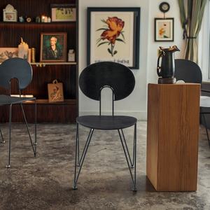 Fabbrica che vende le sedie di legno del ristorante dell'impiallacciatura nordica per i locali di ristoro della caffetteria con il Design moderno compensato mobili per la casa - Product Image 3