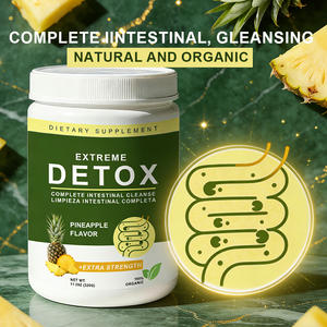 Poudre Détox Colon à Base de Fibres Végétales Naturelles Saveur Citron, Probiotiques Multiples, Réduit la Graisse Abdominale, Digestif pour Adultes - Product Image 3
