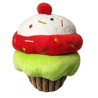 Produit phare : Jouet en peluche amusant pour chien et chat, en forme de gâteau d'anniversaire avec bougie en crème, cadeau pour animal de compagnie, anniversaire et Saint-Valentin