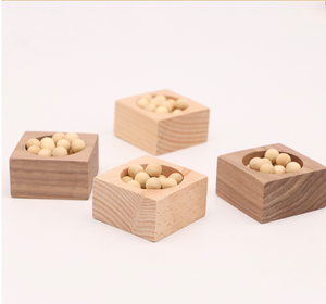 Difusor de Aromaterapia Cuadrado de Madera Natural con Logotipo Personalizado, Difusor de Aceites Esenciales Recargable con Bolas de Madera para Coche - Product Image 2
