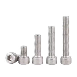 304 Stainless Steel Cylindrical Head Fine Thread Socket Screws M3 M4 M5 M6 M8 Metric Grade 8.8 DIN912-1983 - Product Image 1