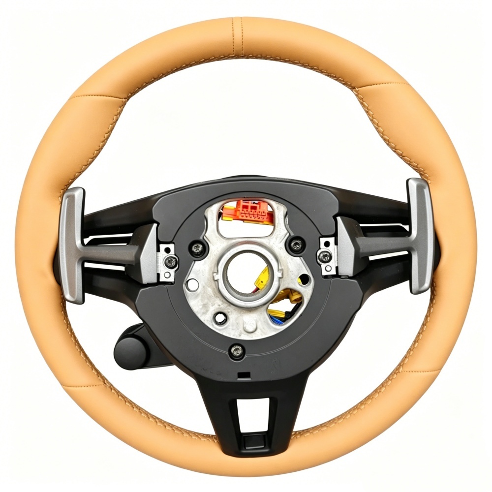 Custom Beige Lenkrad Steering Wheel (Porsche Fitment), photo 6
