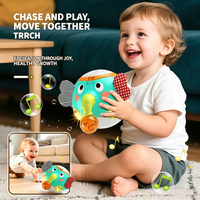 Jouet musical éléphant rotatif lumineux, activité sensorielle éducative, assortiment importé, fournitures pour fêtes en extérieur
