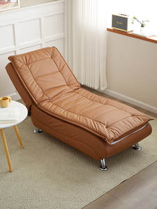 Fauteuil inclinable, canapé paresseux, chaise longue inclinable, canapé de beauté, spécial personnes âgées, lit pliant en cuir et bois <span class=keywords><strong>pour</strong></span> chambre à coucher, non - Product Image 2