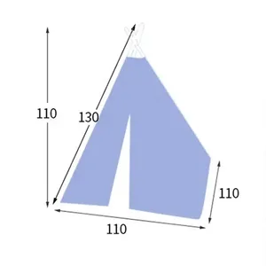 Grand <span class=keywords><strong>tipi</strong></span> tente toile de coton <span class=keywords><strong>Tipi</strong></span> maison enfants maison de jeu en plein air Wigwam jeu maison inde Triangle tente <span class=keywords><strong>chambre</strong></span> décor - Product Image 5