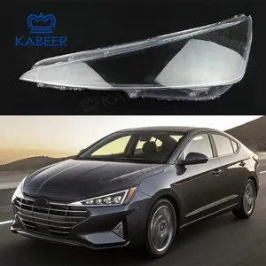 ฝาครอบไฟหน้ากระจกสำหรับ Hyundai Elantra 2020 2021,ฝาครอบไฟหน้ากระจกไฟหน้าไฟหน้าฝาครอบโคมไฟใส