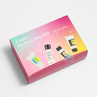 Ensembles de soins de la peau Boîtes d'emballage cadeau 175g ou 350g Papier couché fait Boîte de papier pliante écologique pour cosmétiques