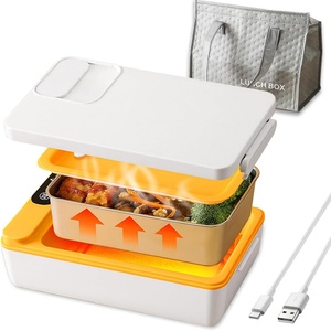Select 110V/220V Plastic Portable <b>Heater</b> Electric Heated Lunchbox Hot Food Thermal Lunch Box - Product Image 1