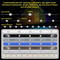   Luces LED RGBIC Inteligentes para Exteriores con Control por Voz a través de Aplicación, Resistentes al Agua IP67, para Decoración Navideña Permanente en el Techo de la Casa durante Todo el Año