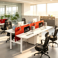 Mesa de Trabajo Eléctrica para Oficina con Doble Motor, Ajustable en Altura (Sentado/De Pie), para Call Center y Uso Corporativo, Venta al por Mayor