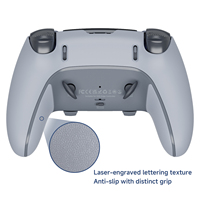Poignée antidérapante améliorant l'expérience de jeu, adaptée au contrôleur DSE Elite, coque de remplacement complète - 30e anniversaire, gris, DIY
