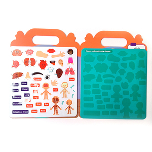 Giocattolo educativo <span class=keywords><strong>per</strong></span> bambini bambini occupato libro di educazione genitoriale bambini pratica abilità formazione libro adesivo - Product Image 2