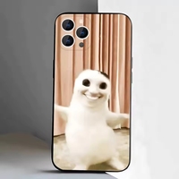 Coque de téléphone noire en TPU souple et agréable pour la peau, motif homme moche et amusant, compatible avec les modèles 12, 16, 13, 14, 15, 17, 11, Pro, Max, Plus, E, Air, Mini